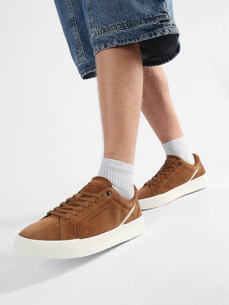 Sneakers Uit Leder Tommy hilfiger Bruin men 5880GVQ ander zicht 1