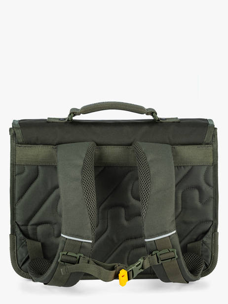 Boekentas 2 Compartimenten Stones and bones Groen boys B ander zicht 4
