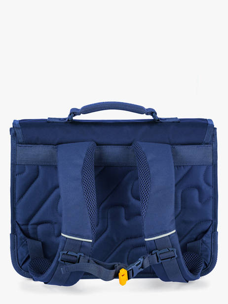 Boekentas 2 Compartimenten Stones and bones Blauw boys B ander zicht 4