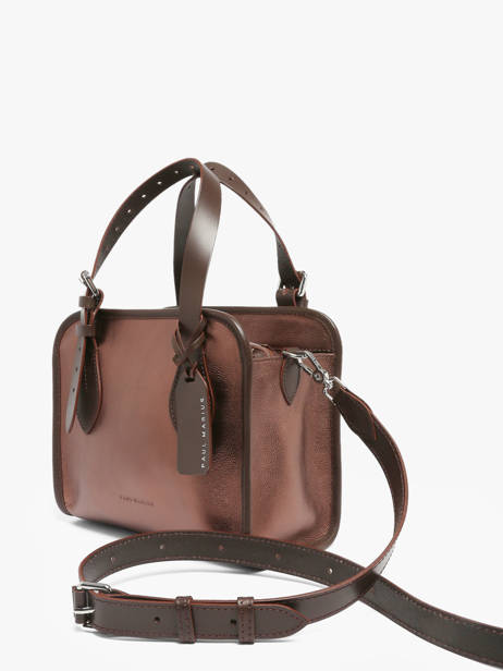Handtas Vintage Leder Paul marius Bruin vintage S ander zicht 2