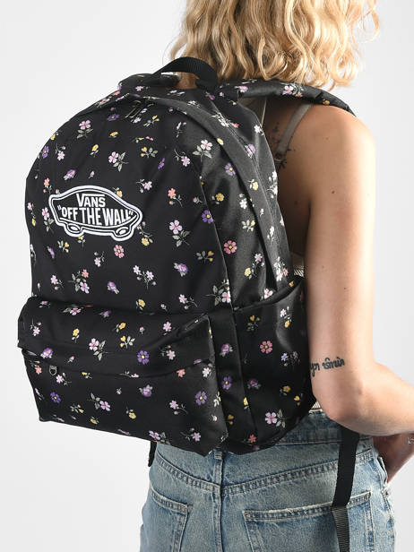 Rugzak 1 Compartiment Vans Zwart backpack VN000H4Y ander zicht 1