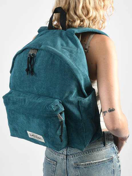 Rugzak Eastpak Blauw mono ribs A5BG4RIB ander zicht 1
