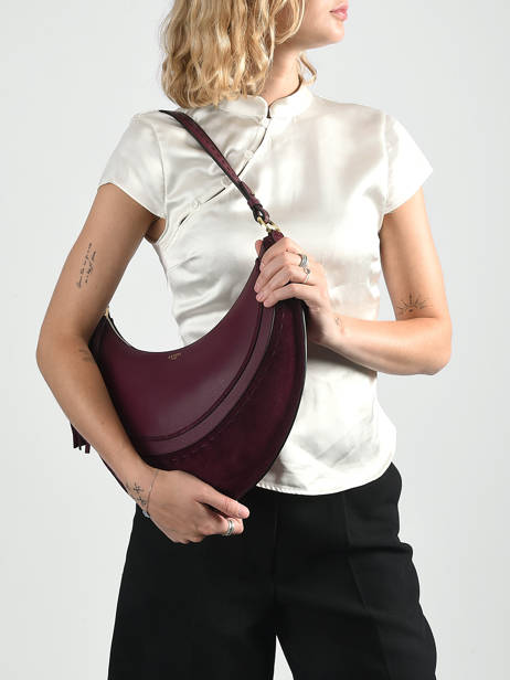 Schoudertas Hoboheme Lancel Violet hoboheme A14219 ander zicht 1