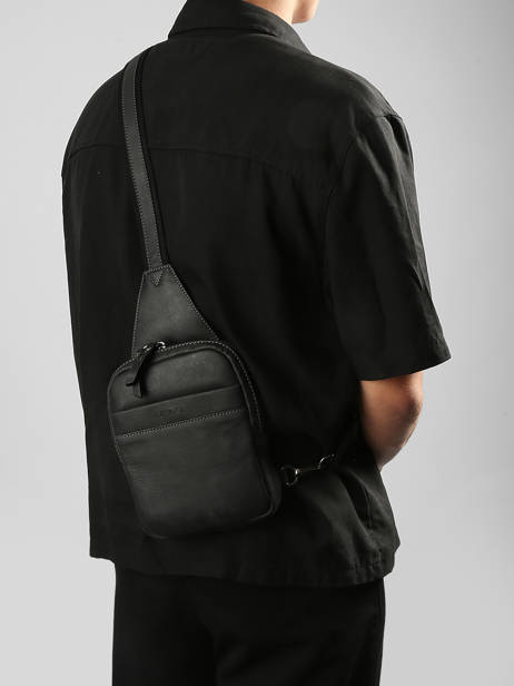 Cross Body Tas Etrier Zwart spider ESPI711M ander zicht 1