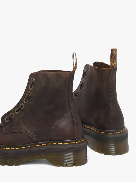 Boots Met Platformzool Uit Leder Dr martens Bruin women 40910200 ander zicht 2