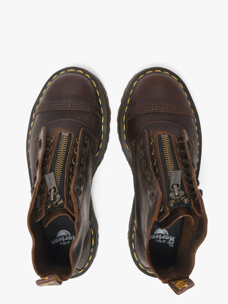 Boots Met Platformzool Uit Leder Dr martens Bruin women 40910200 ander zicht 3