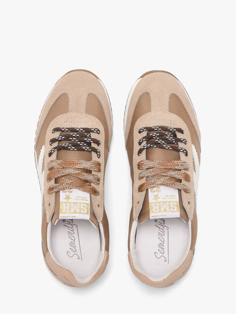 Sneakers Uit Leder Semerdjian Bruin women JUNEE274 ander zicht 3