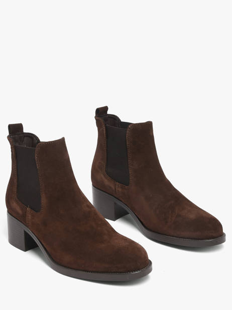 Enkellaarsjes Met Hak Uit Leder Tamaris Bruin women 41 ander zicht 1