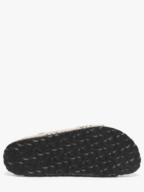 Slippers Uit Leder Birkenstock Grijs women 1033065 ander zicht 4