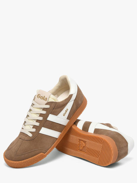 Sneakers Uit Leder Gola Bruin women CLB538FW ander zicht 2