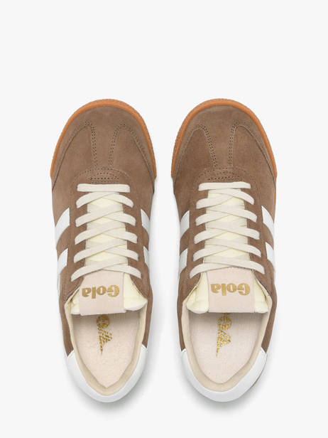 Sneakers Uit Leder Gola Bruin women CLB538FW ander zicht 3