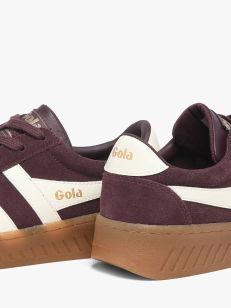 Sneakers Uit Leder Gola Rood women CLA589LC ander zicht 2