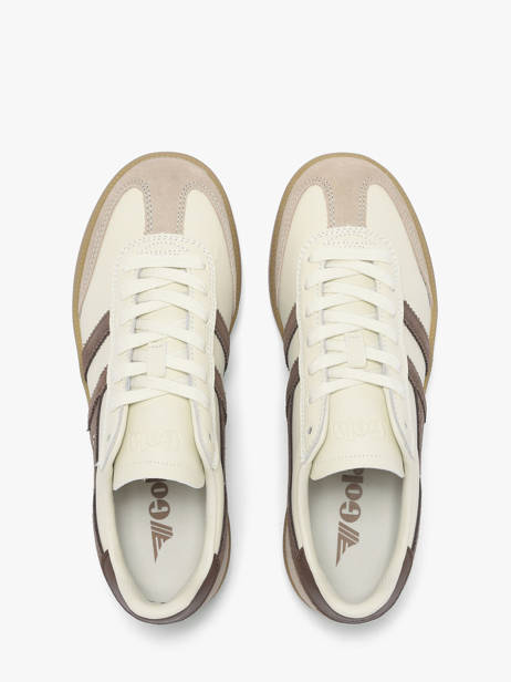 Sneakers Uit Leder Gola Goud women CLB744HC ander zicht 3