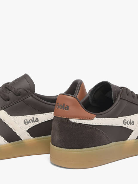 Sneakers Uit Leder Gola Bruin men CMB744CW ander zicht 2