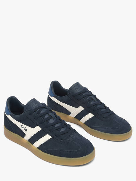 Sneakers Uit Leder Gola Blauw men CMB735ET ander zicht 1