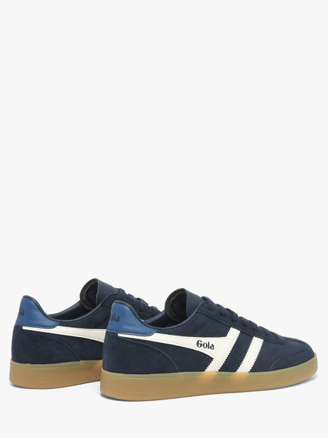 Sneakers Uit Leder Gola Blauw men CMB735ET ander zicht 2
