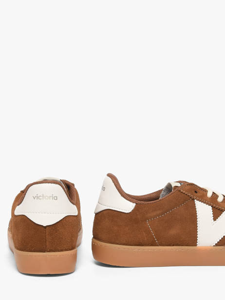 Sneakers Berlin Uit Leder Victoria Bruin women 1126218 ander zicht 2