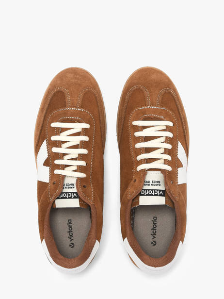 Sneakers Berlin Uit Leder Victoria Bruin women 1126218 ander zicht 3
