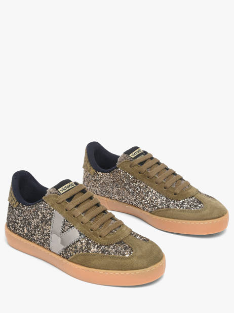 Sneakers Berlin Uit Leder Victoria Groen women 1126223 ander zicht 2