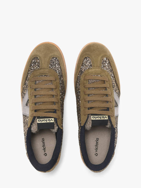 Sneakers Berlin Uit Leder Victoria Groen women 1126223 ander zicht 4