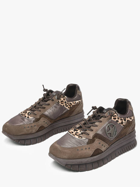 Sneakers Met Platformzool Cetti Bruin women SRA ander zicht 1