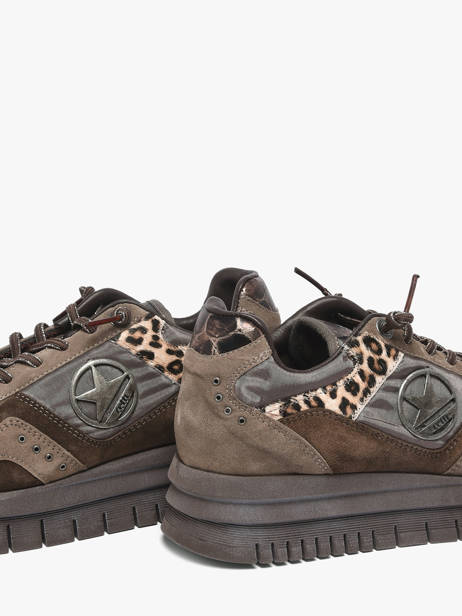 Sneakers Met Platformzool Cetti Bruin women SRA ander zicht 2
