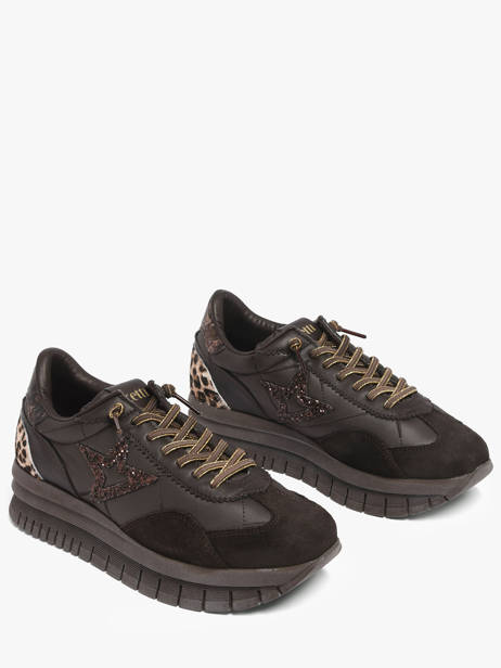 Sneakers Met Platformzool Cetti Bruin women SRA ander zicht 1