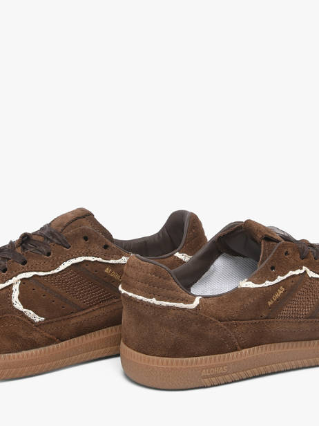 Sneakers Uit Leder Alohas Bruin women 10082307 ander zicht 2