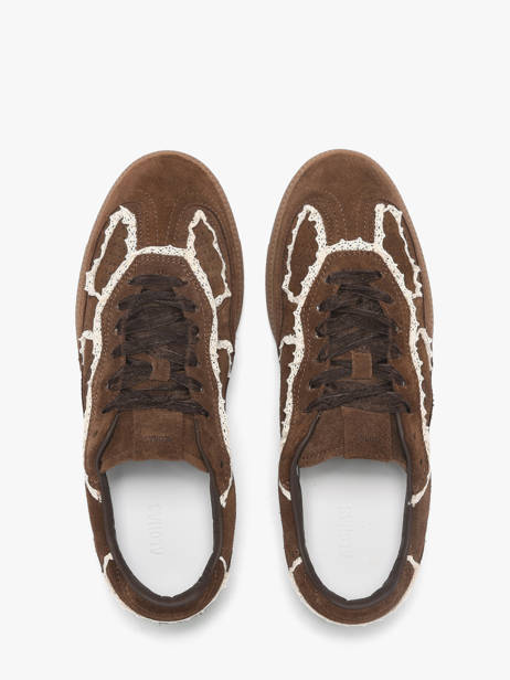 Sneakers Uit Leder Alohas Bruin women 10082307 ander zicht 3