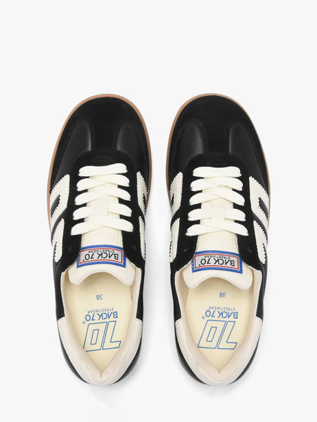 Sneakers Uit Leder Back 70 Zwart women 307 ander zicht 3