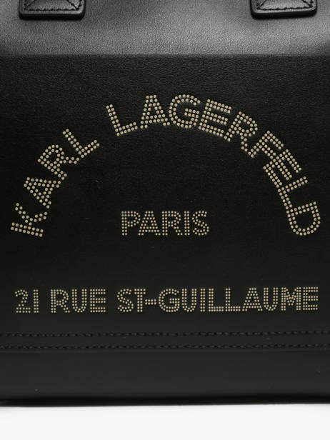 Handtassen K Daily Leder Karl lagerfeld Zwart k daily B3W30093 ander zicht 2