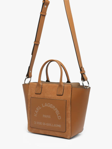 Handtassen K Daily Leder Karl lagerfeld Bruin k daily B3W30094 ander zicht 1