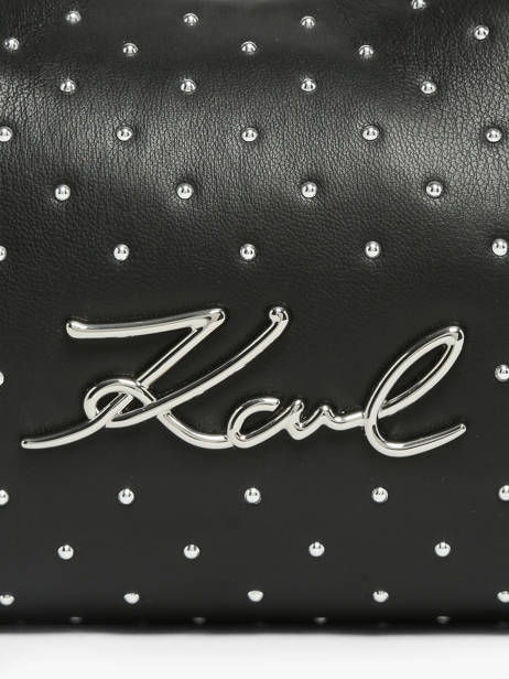 Cross Body Tas K Signature Polyurethaan Karl lagerfeld Zwart k signature B3W30111 ander zicht 2