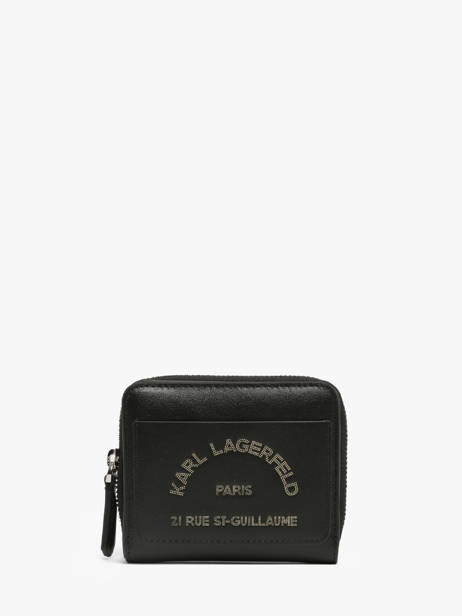 Portefeuille Leder Karl lagerfeld Zwart k daily B3W32015