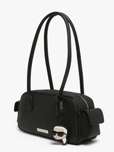 Bowlingtas K Ikon Leder Karl lagerfeld Zwart k ikon B3W30119 ander zicht 1
