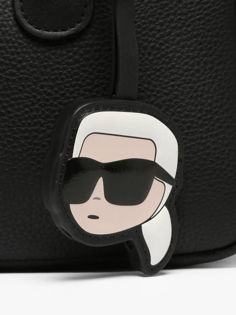 Bowlingtas K Ikon Leder Karl lagerfeld Zwart k ikon B3W30119 ander zicht 2