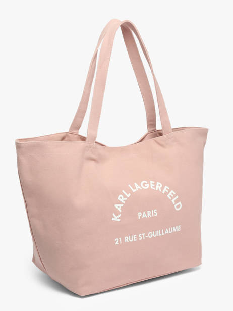 Schoudertas Rsg Katoen Karl lagerfeld Roze rsg A1W50006 ander zicht 2