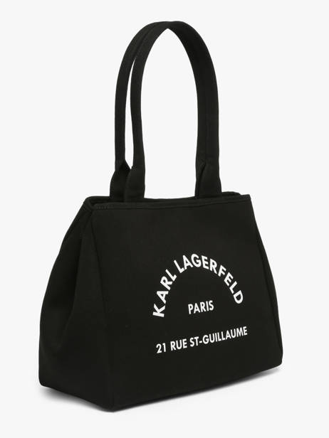 Schoudertassen Rsg Katoen Karl lagerfeld Zwart rsg B1W50010 ander zicht 1