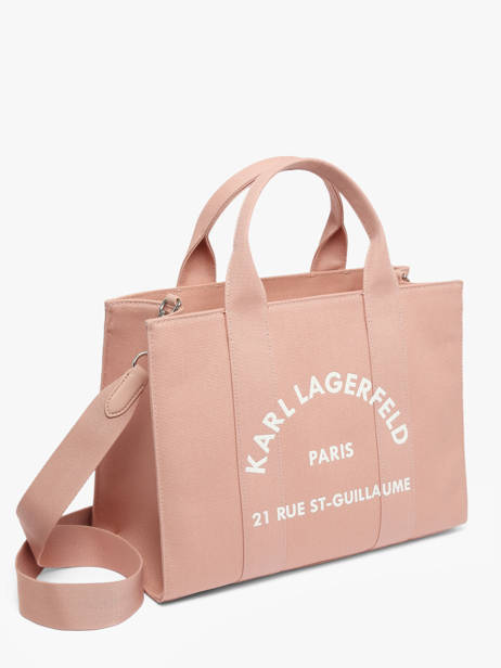 Handtas Rsg Katoen Karl lagerfeld Roze rsg A1W50010 ander zicht 2