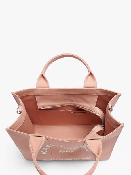 Handtas Rsg Katoen Karl lagerfeld Roze rsg A1W50010 ander zicht 3