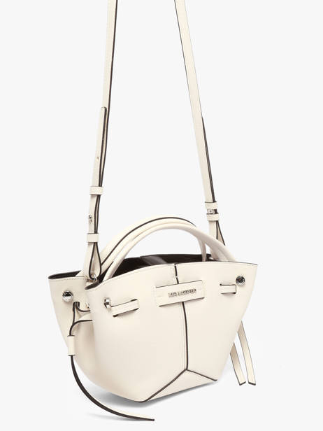 Cross Body Tas K Pierced Leder Karl lagerfeld Wit k pierced B3W30280 ander zicht 1