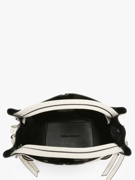 Cross Body Tas K Pierced Leder Karl lagerfeld Wit k pierced B3W30280 ander zicht 3
