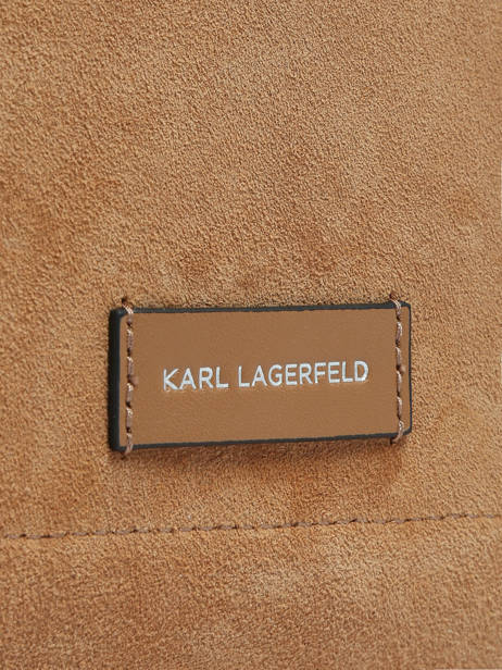 Cross Body Tas K Daily Leder Karl lagerfeld Bruin k daily B3W30325 ander zicht 2