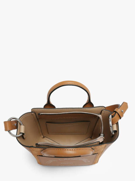 Cross Body Tas K Daily Leder Karl lagerfeld Bruin k daily B3W30325 ander zicht 3