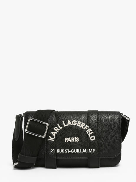 Cross Body Tas Rsg Leder Karl lagerfeld Zwart rsg B3W30342