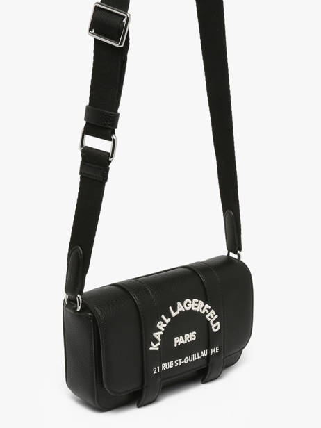 Cross Body Tas Rsg Leder Karl lagerfeld Zwart rsg B3W30342 ander zicht 1