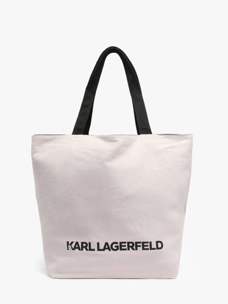 Schoudertassen K Ikon Katoen Karl lagerfeld Zwart k ikon B3W50017 ander zicht 1