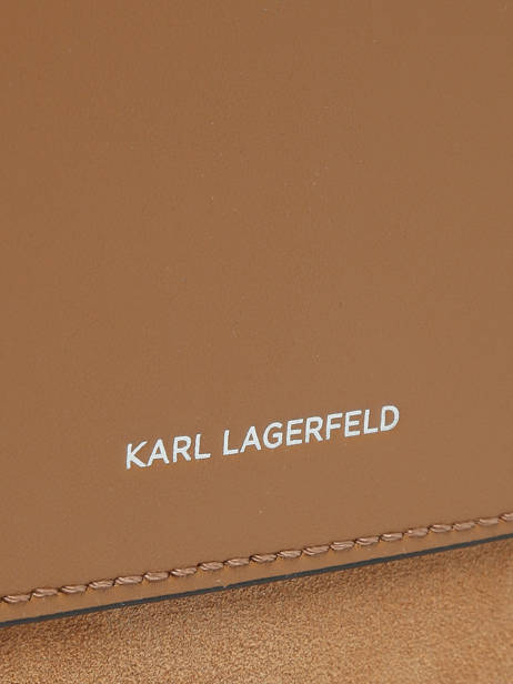 Schoudertassen K Daily Leder Karl lagerfeld Bruin k daily B3W30346 ander zicht 2