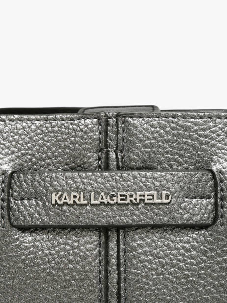 Cross Body Tas K Pierced Leder Karl lagerfeld Zilver k pierced B3W30356 ander zicht 2