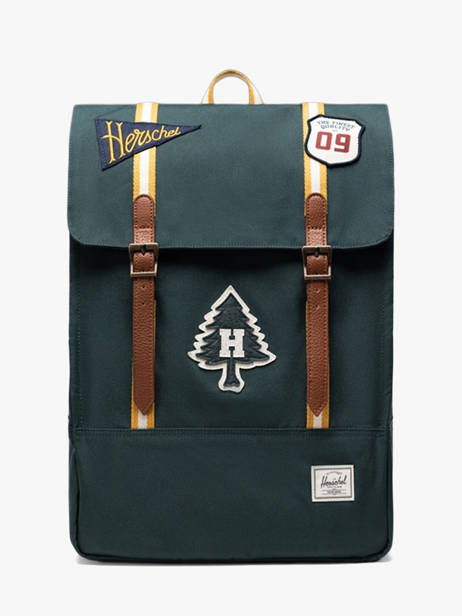 Rugzak 1 Compartiment Herschel Groen classics 11404